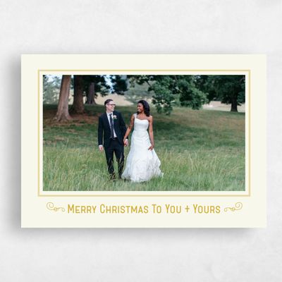 Beige Standard Holiday Card - Montreal