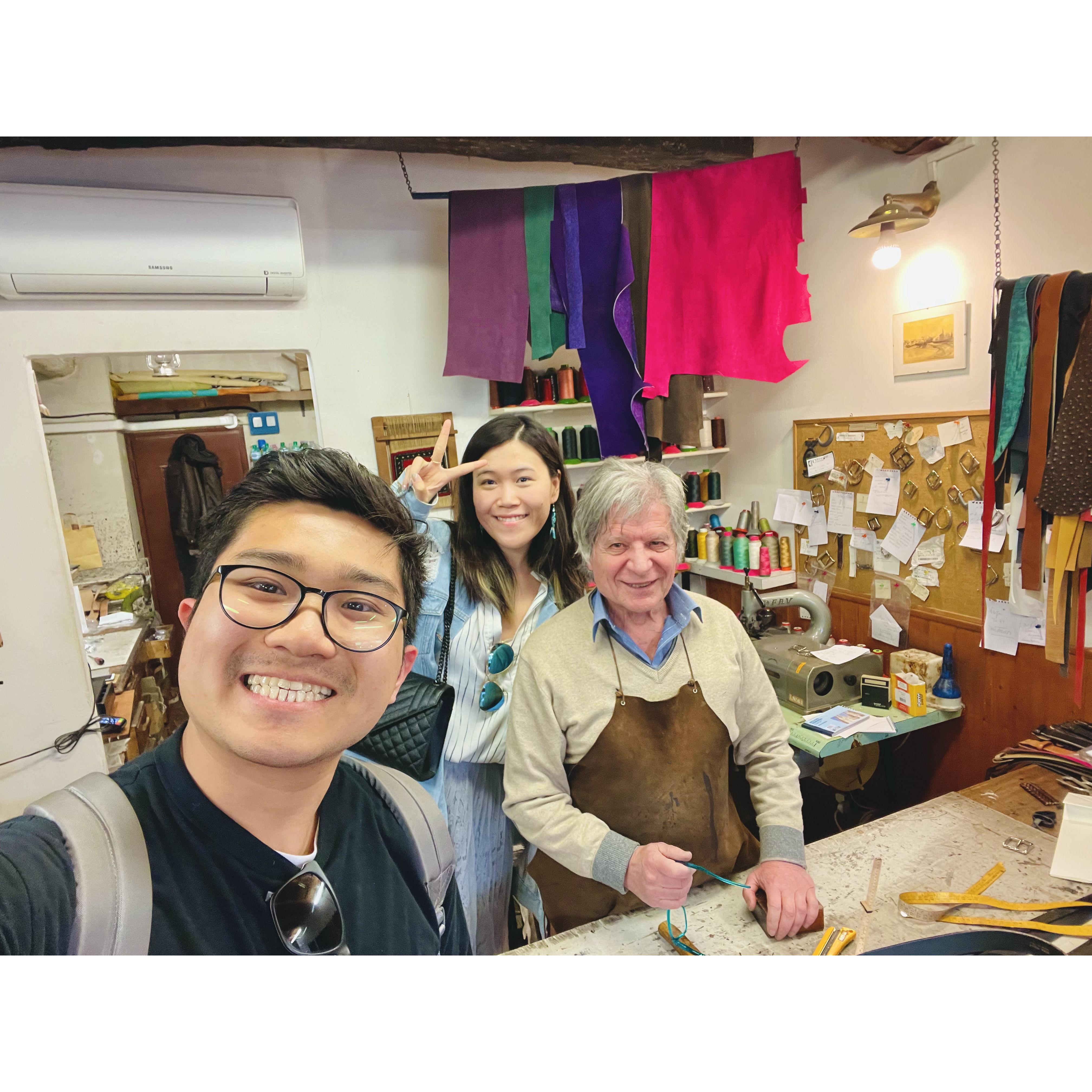 [2023-04] We got handmade genuine leather belts from a local belts maker in Milan