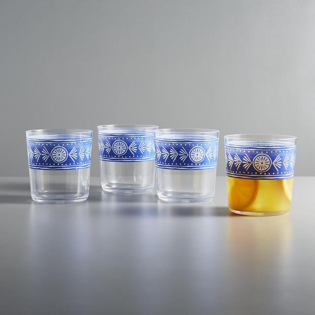 Sur La Table El Mar Outdoor Double Old Fashioned Glass, Set of 4
