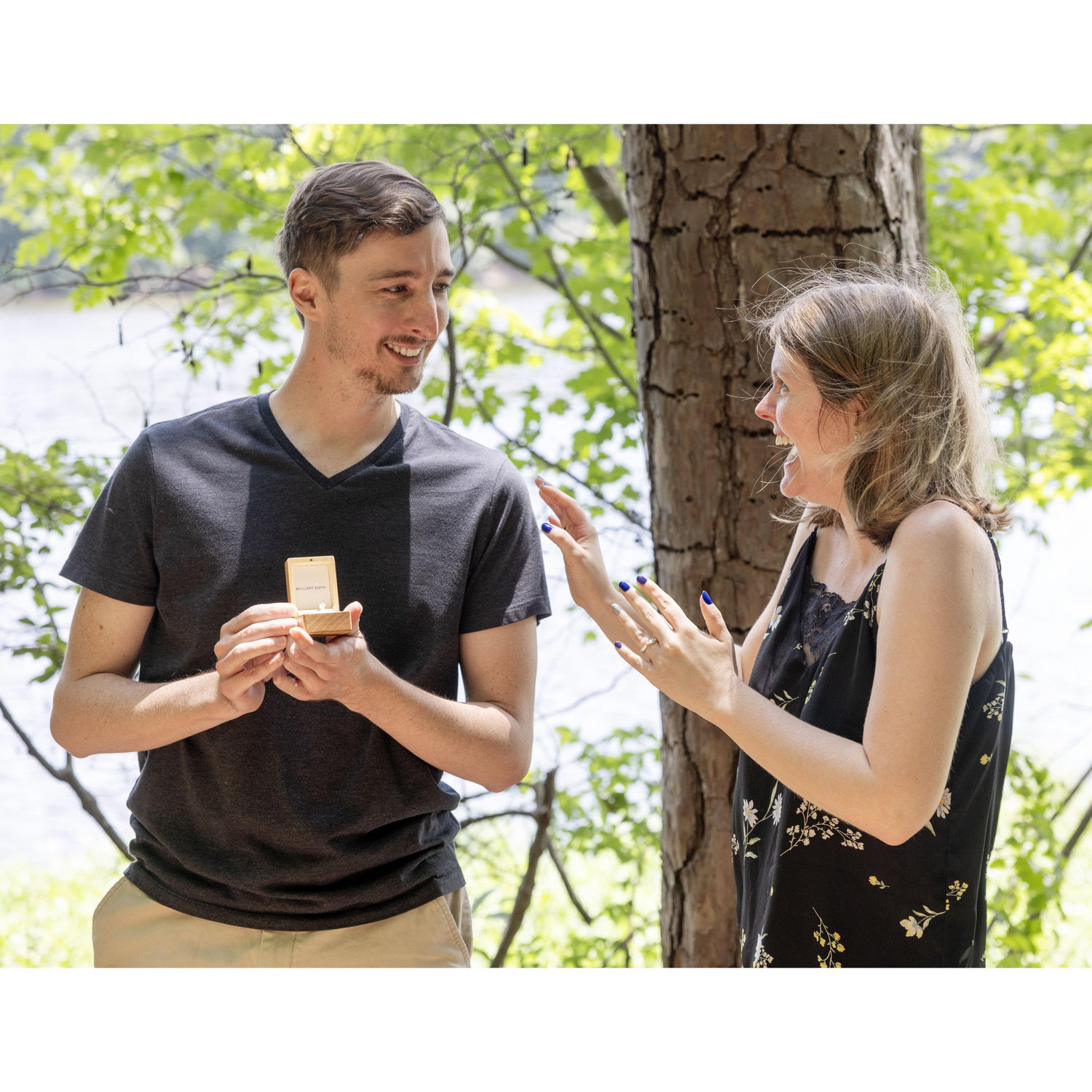 Taylor didn't let Troy ask before she said "Yes", so he knew the answer before he got to deliver his speech.