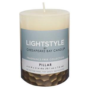 Fragrance Free Cream/Gold Hammered - 3"x4" - Chesapeake Bay Candle