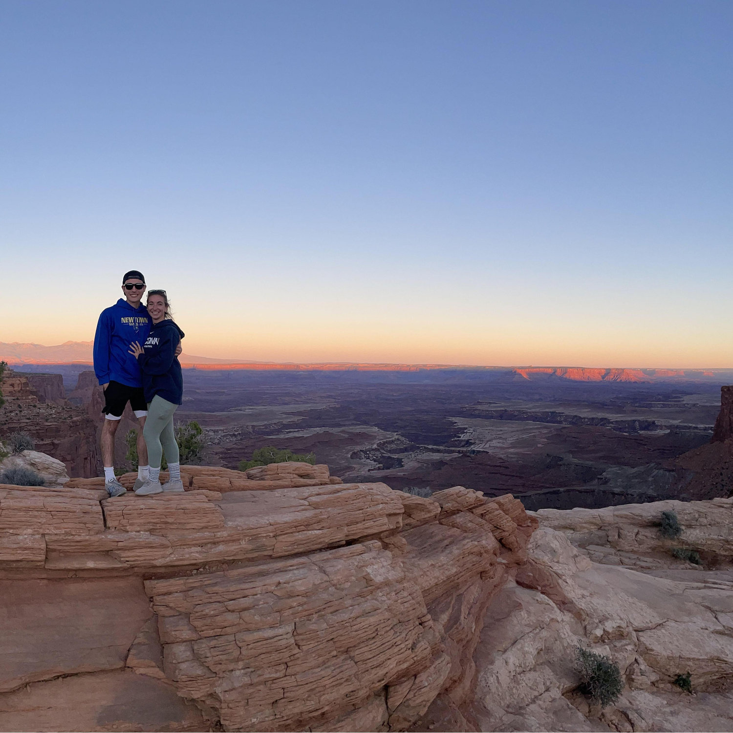 Enjoying the sunset after assisting in an EPIC engagement between Micaela and Tony in Canyonlands National Park.