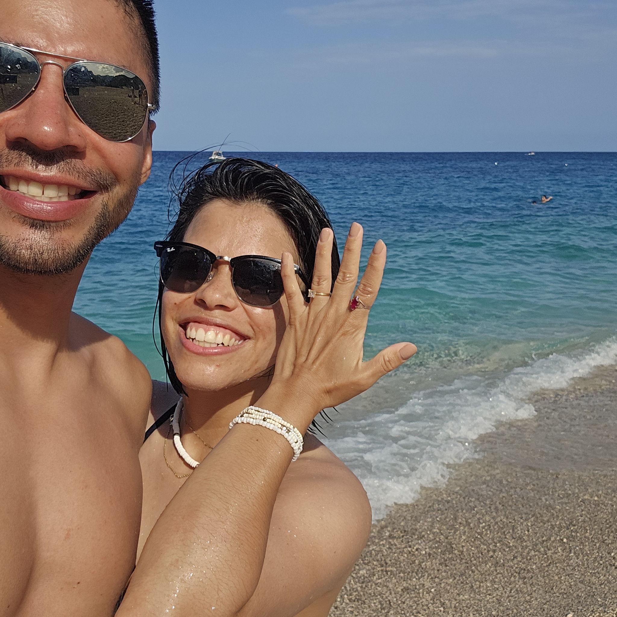 She loves to show off that ring and say my Fiancé haha