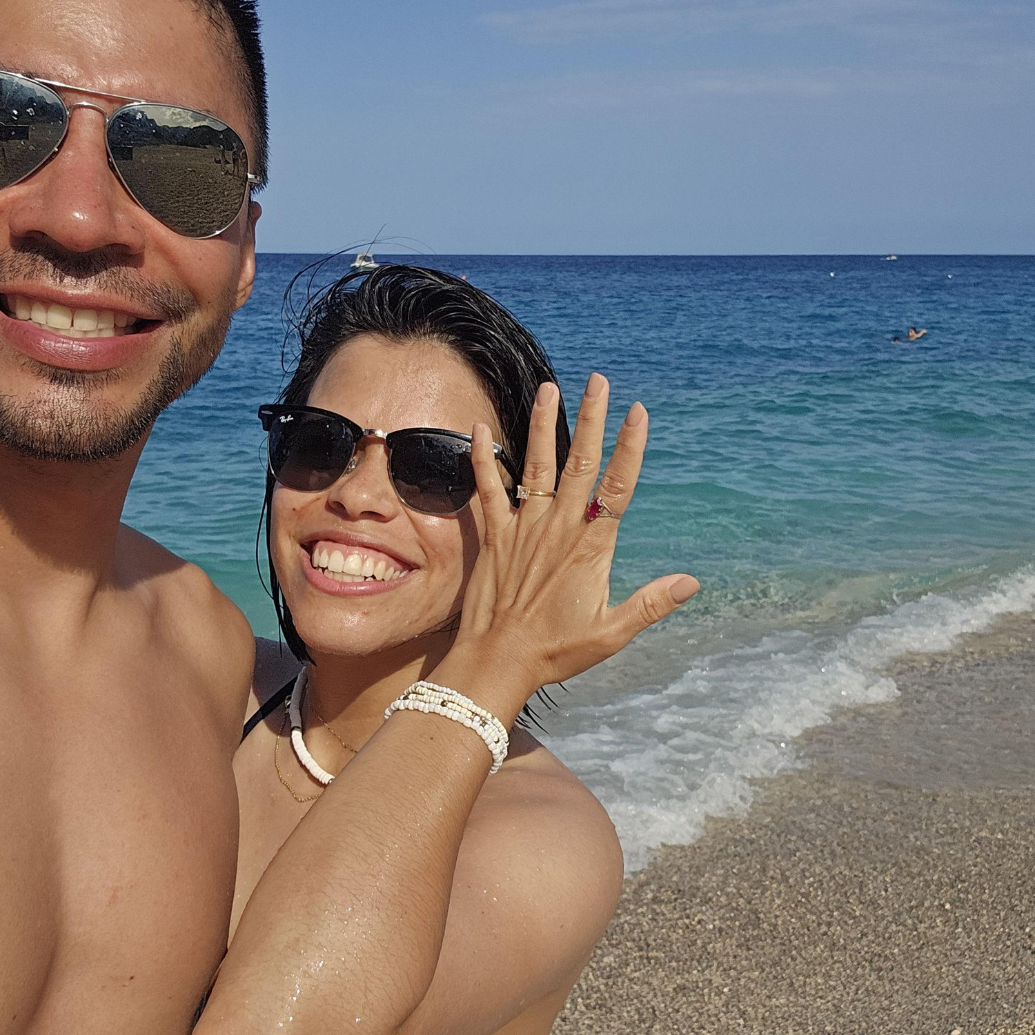 She loves to show off that ring and say my Fiancรฉ haha