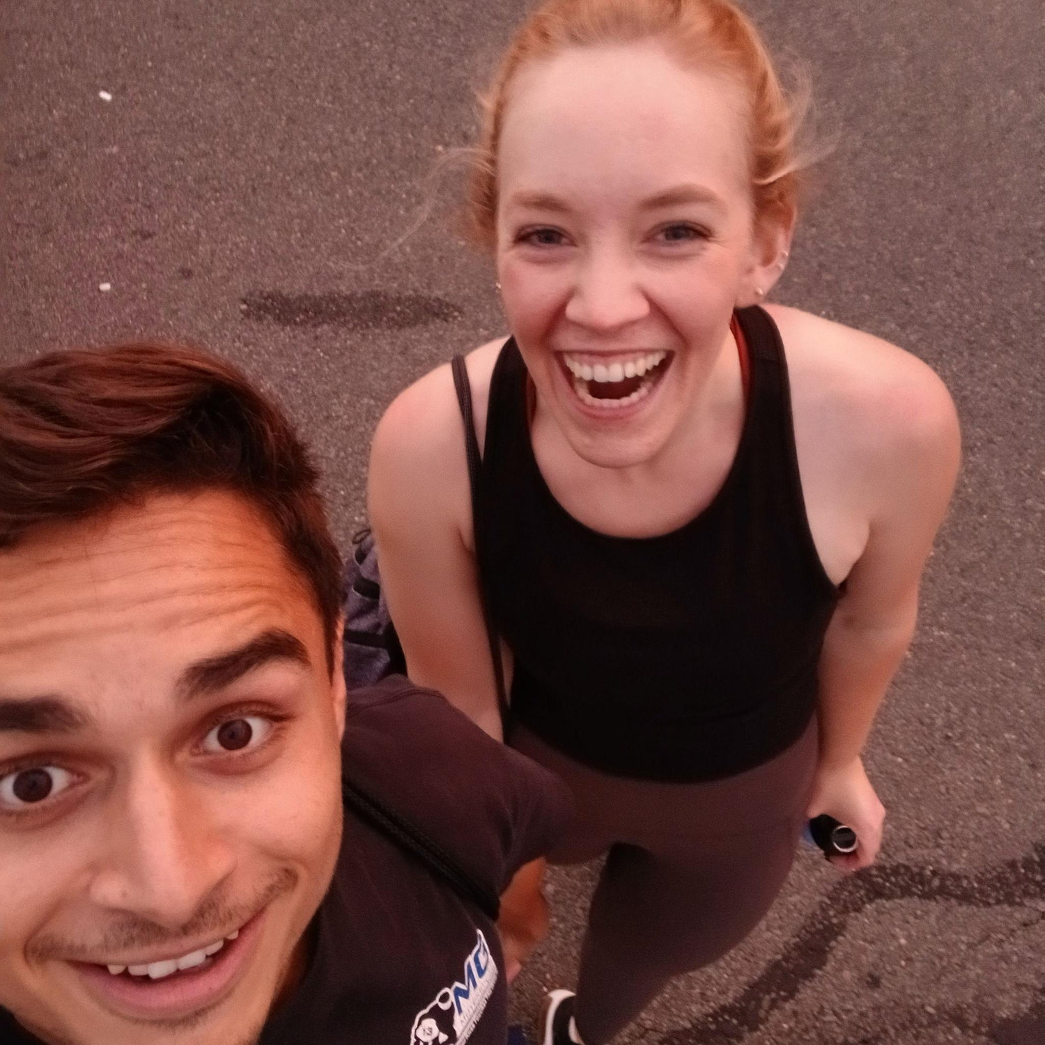 Post-gym selfie