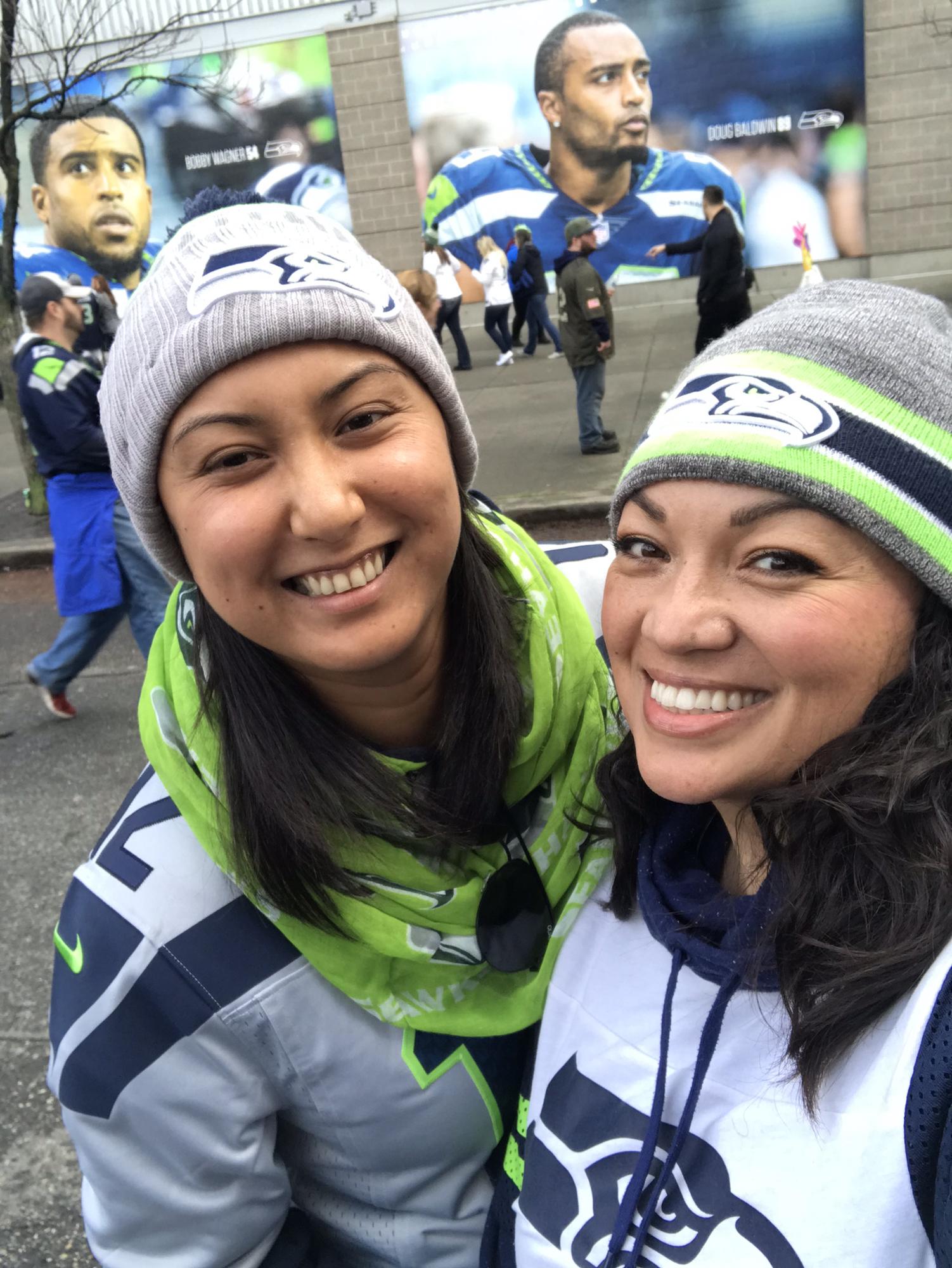 Our first Seahawks Game.