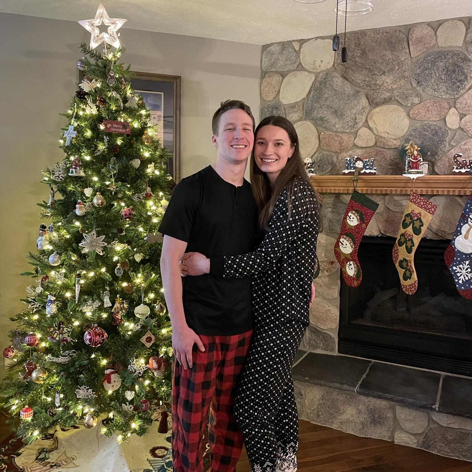 Olivia's first Christmas with Keegan's family in Indiana