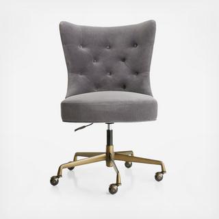 Isla Velvet Office Chair