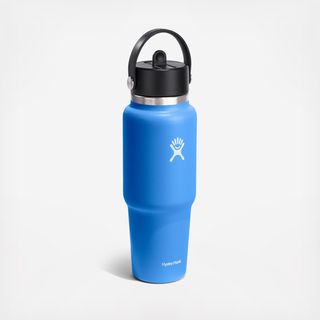 32 oz. Wide Mouth Travel Bottle with Flex Straw Cap