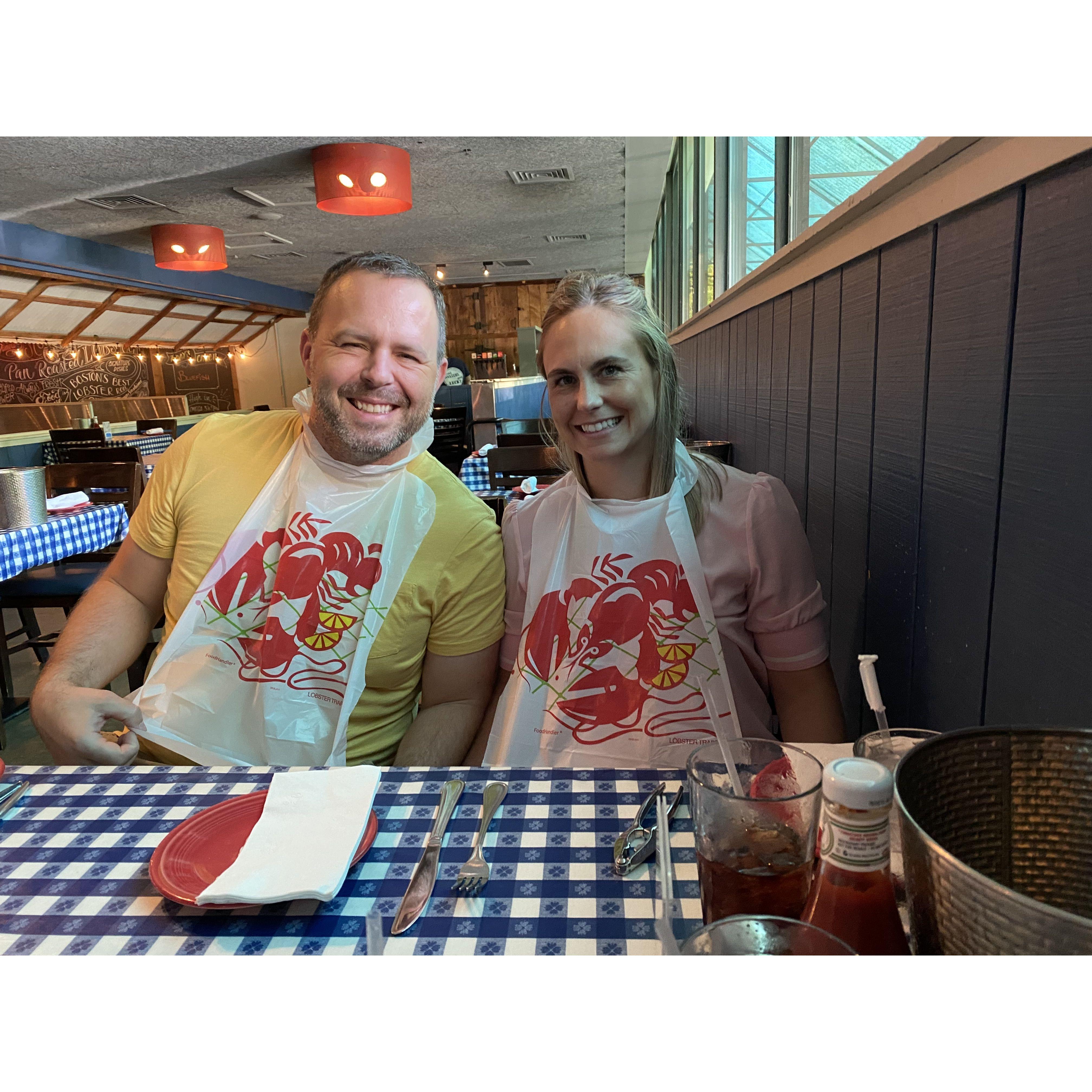 Our first "authentic" Boston lobster experience at Summer Shack in Cambridge.