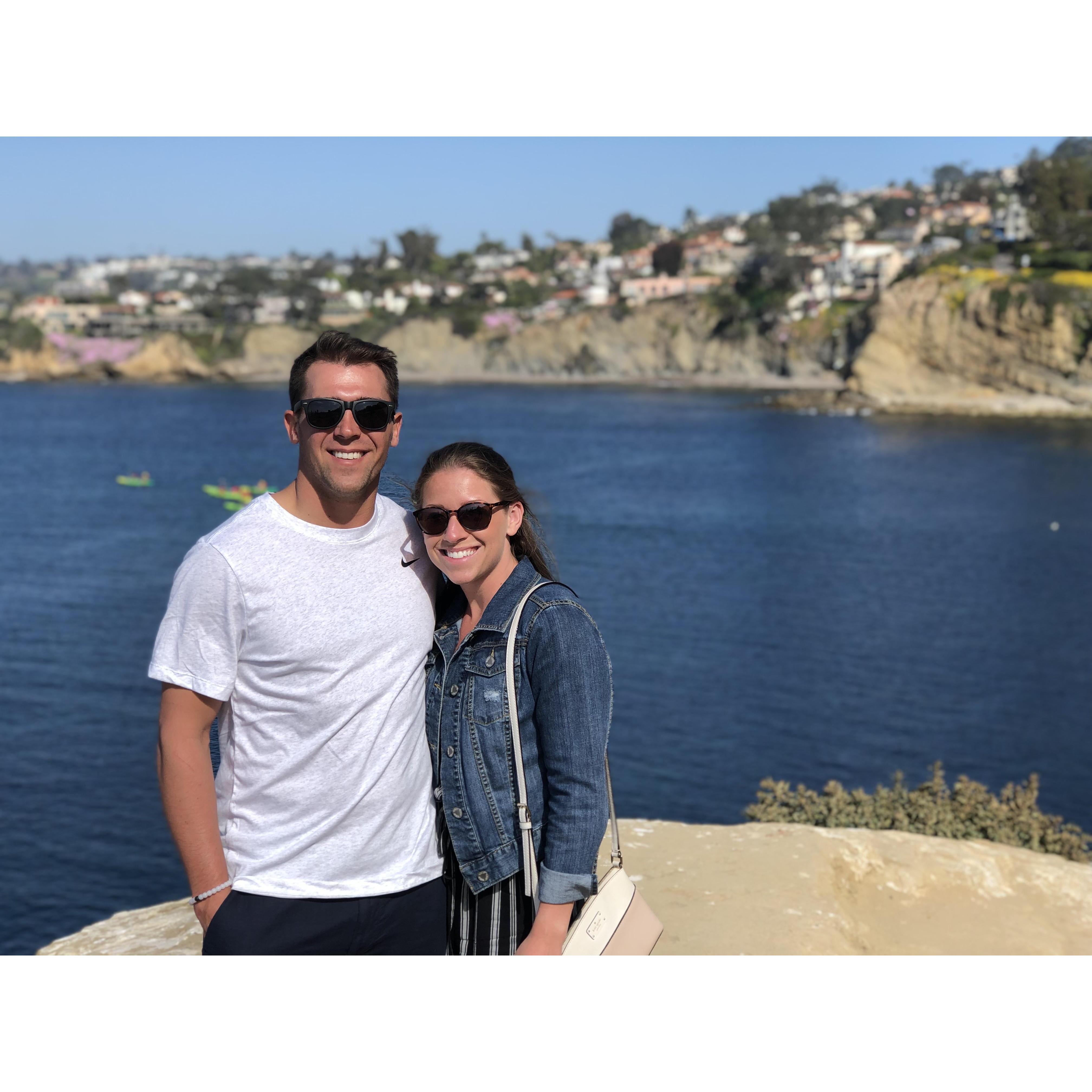 At La Jolla Cove in San Diego, CA.