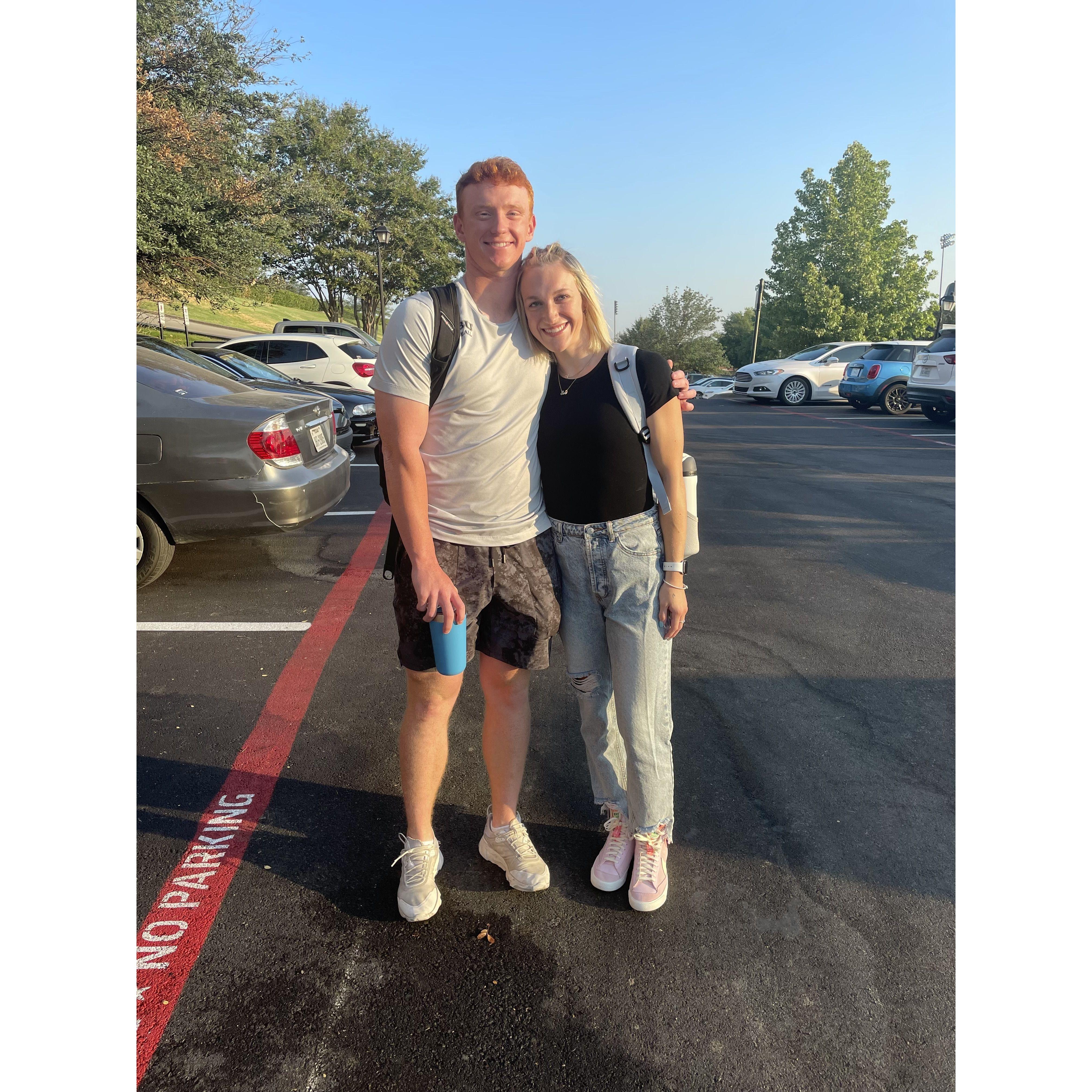 First day of Eve's junior year and Alex's senior year