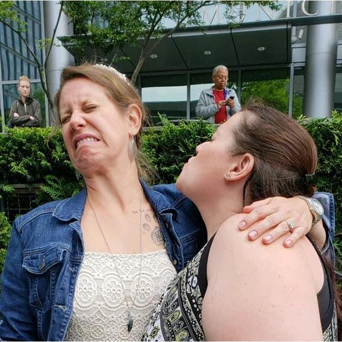 Jean and her sister/matron, Sarah - this is normal