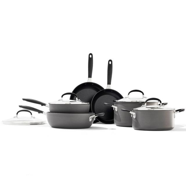 OXO 10pc Non-Stick Pot and Pan Set Black