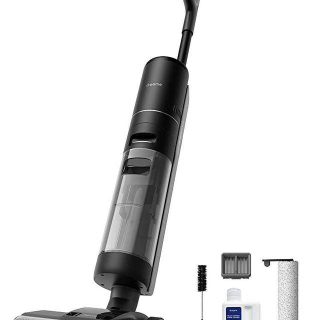 Dreametech H12 PRO Wet Dry Vacuum Cleaner, Smart Floor Cleaner Cordless Vacuum and Mop for Hard Floors, One-Step Edge to Edge Cleaning with Hot Air Drying
