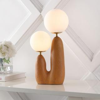 Oda 2-Light Modern Bohemian Danish Cactus LED Table Lamp