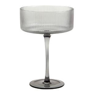 Ridge Coupe Glass, Smoke, 13.5 Oz.