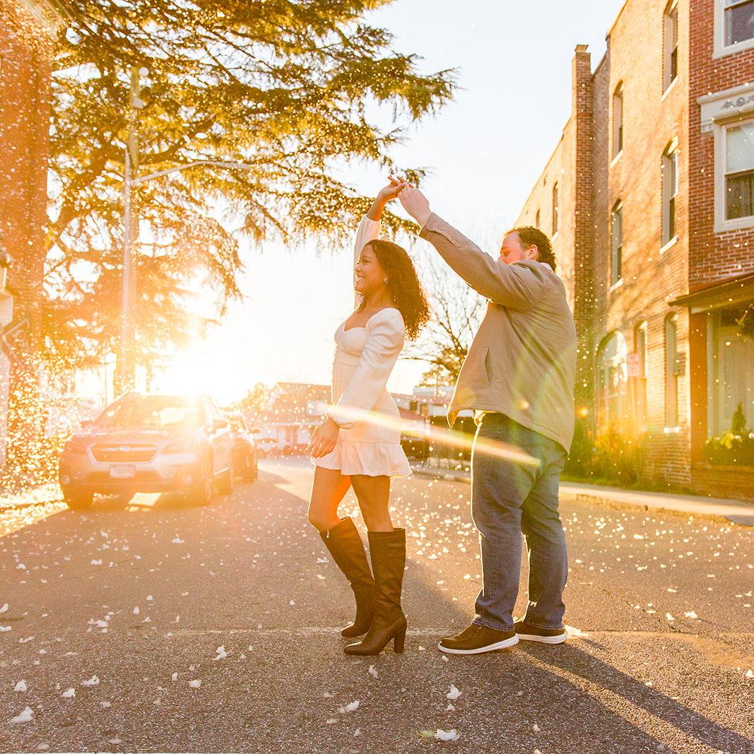 Dancing in daylight.
