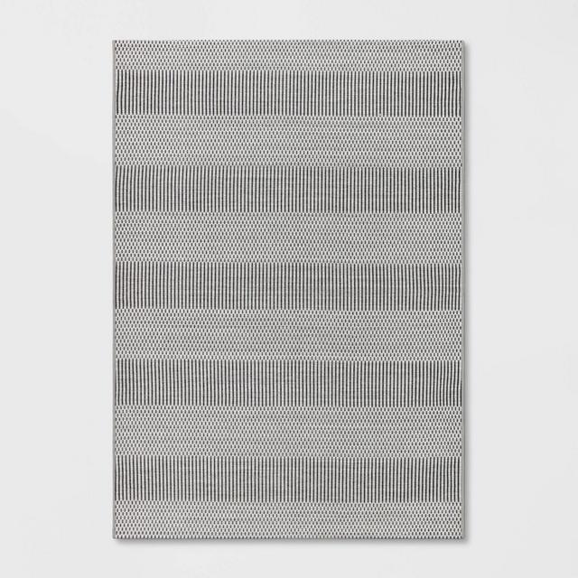 7' x 10' Geo Weave Outdoor Rug Gray - Project 62™