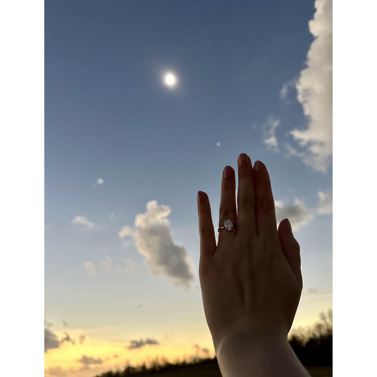 During the total solar eclipse in French Lick, Indiana!