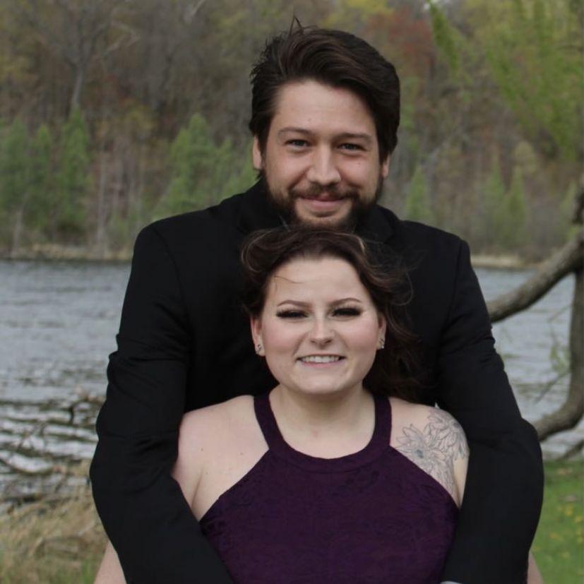 Our first wedding together.