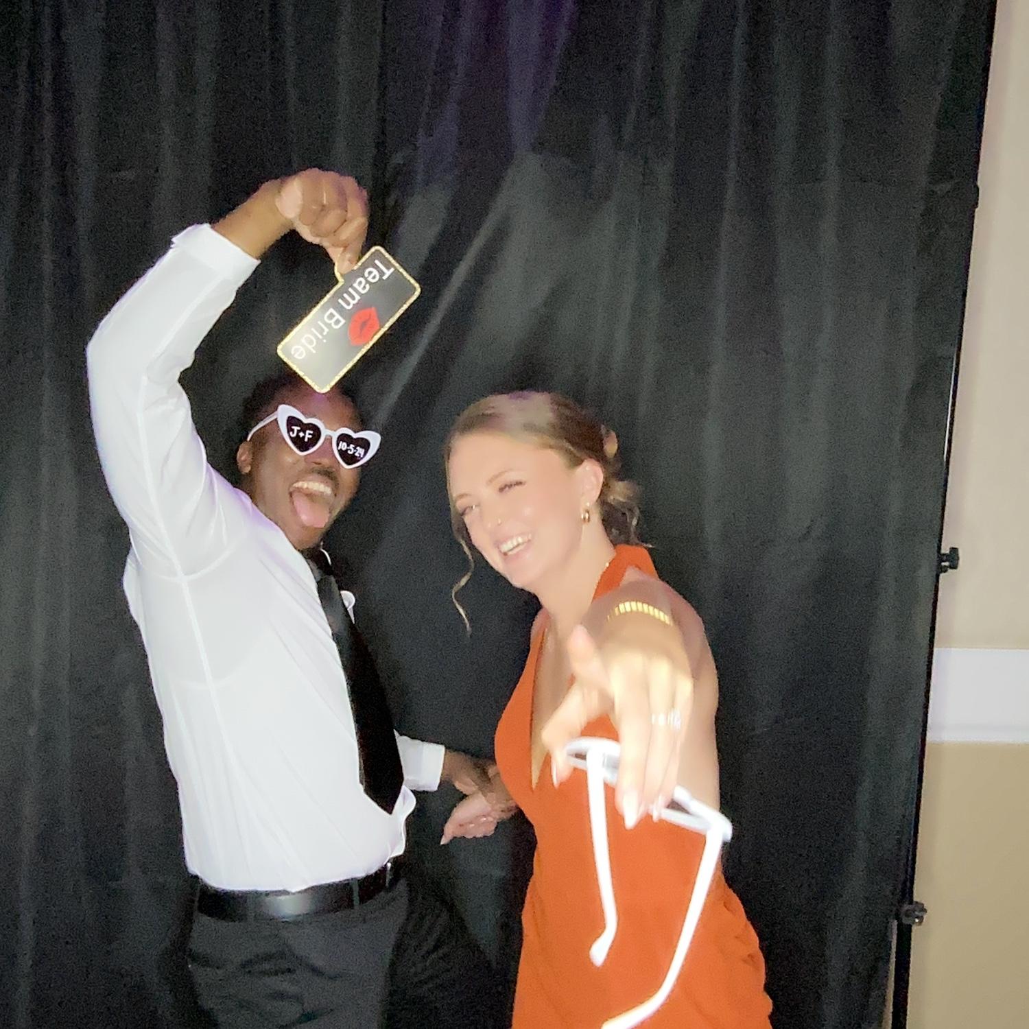 Goofy faces brought to you by Jenn & Frankโs wedding booth ๐คช๐ October 2024