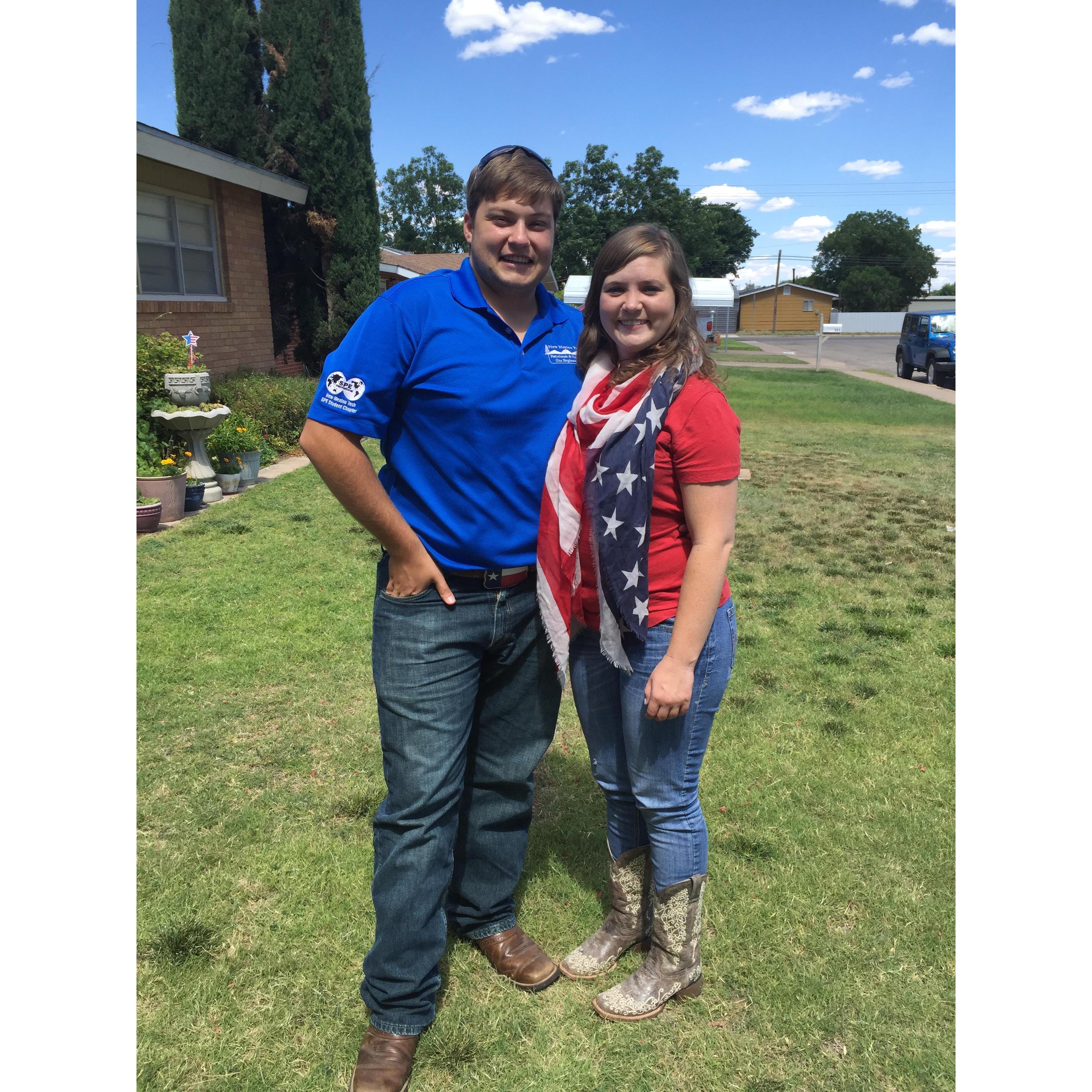 Our first 4th of July together! Torries family does it up right!