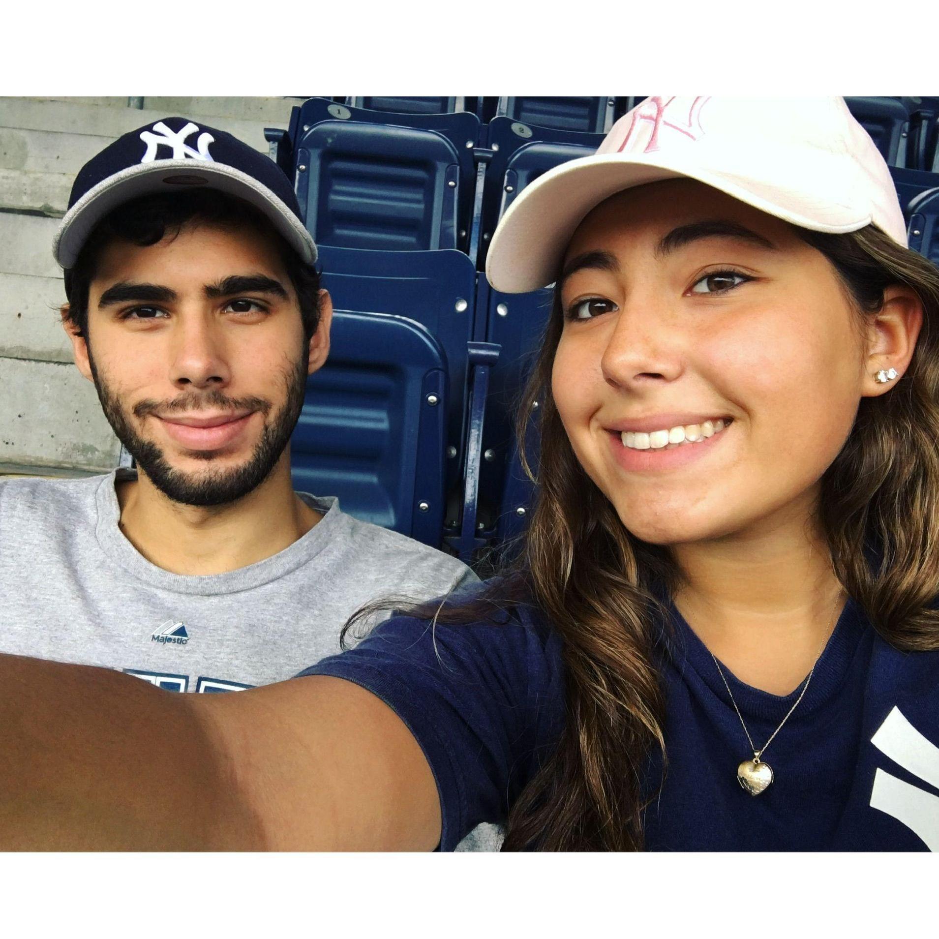 Our first Yankee game (2017)