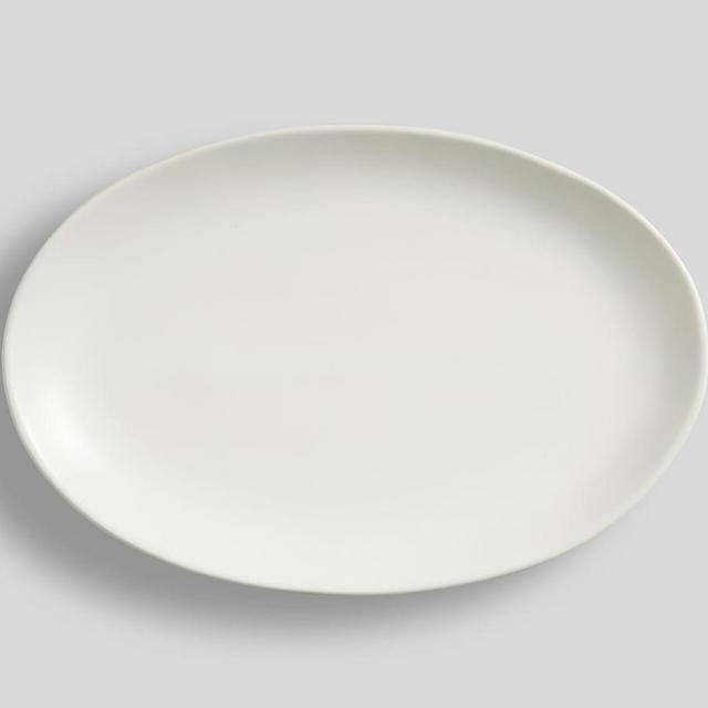 Mason Stoneware Oval Serving Platter - True White