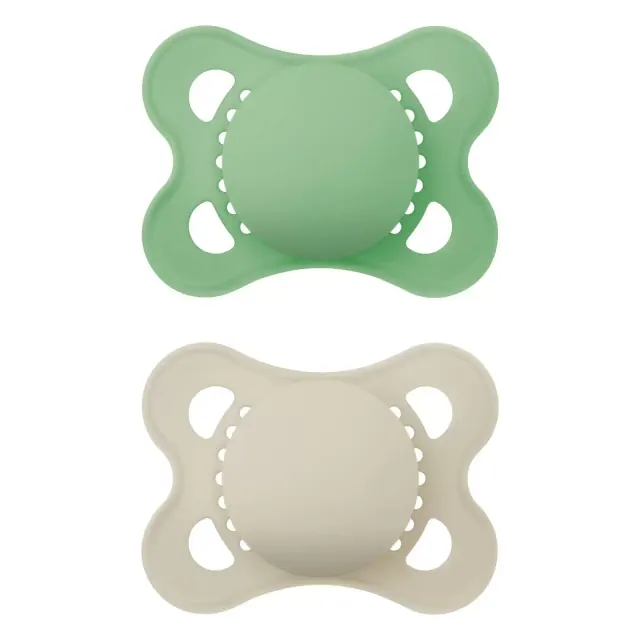 MAM Matte Original Unprinted Pacifier 0-6 Months - Unisex - 2pc