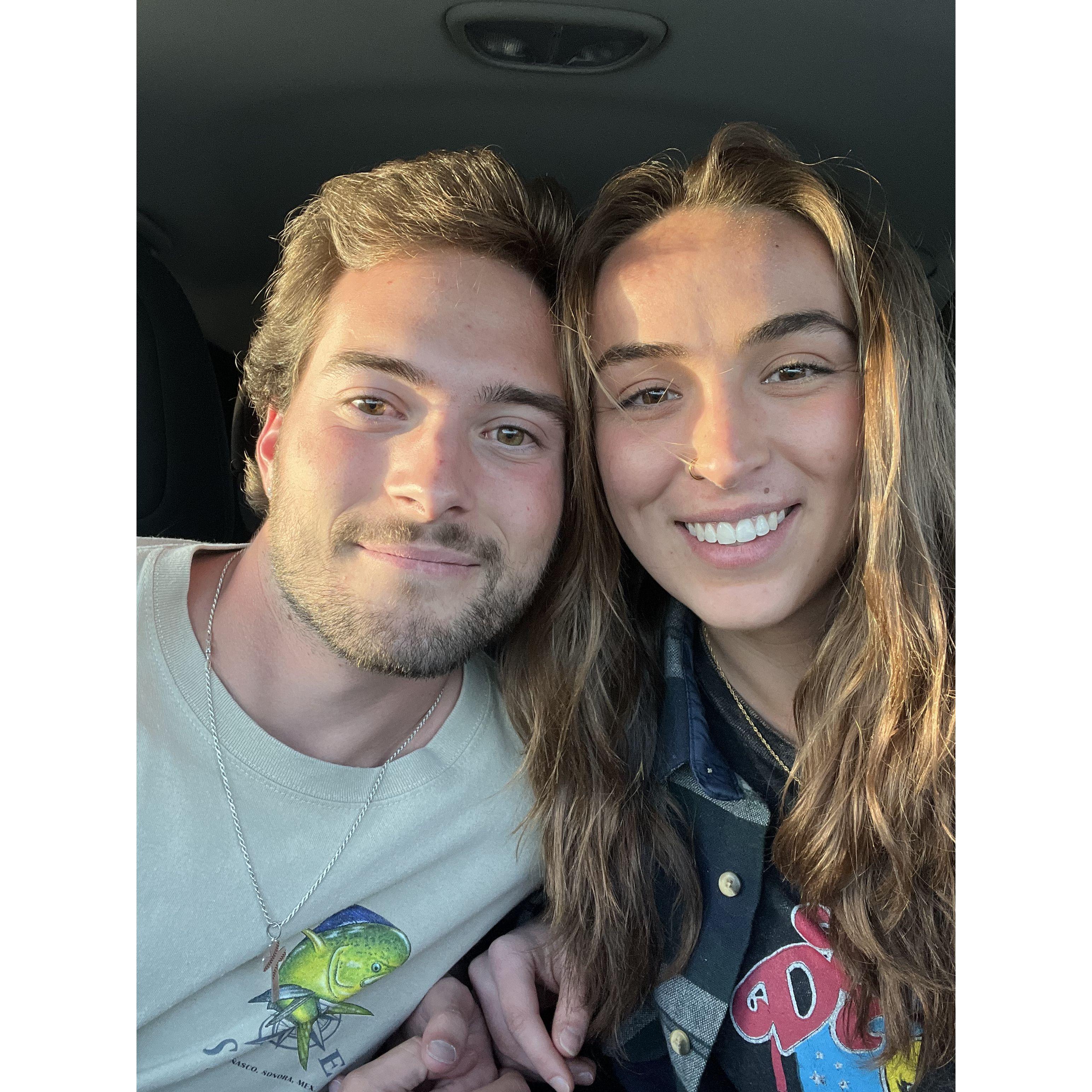 Our first photo together. April 30, 2022
