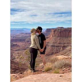 Campsite overlooking Canyonlands National Park