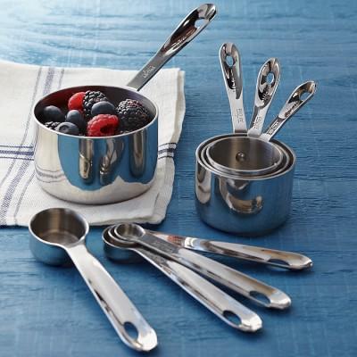 All-Clad Stainless-Steel Measuring Cups & Spoons Full Set