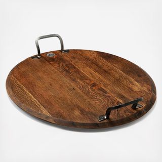Vintage Round Platter with Lazy Susan