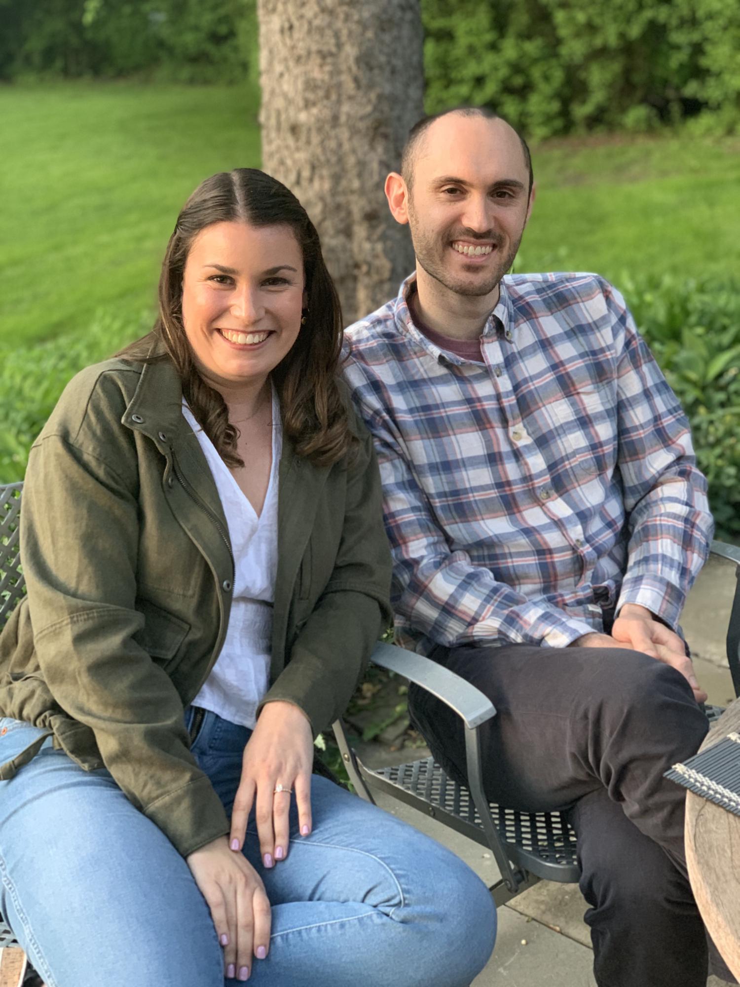 Celebrating our engagement with our Chicago friends and family