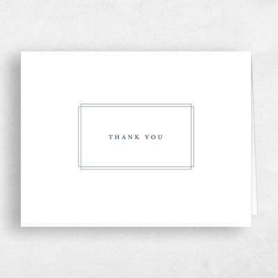 White Wedding Thank You - Ivoire Landscape
