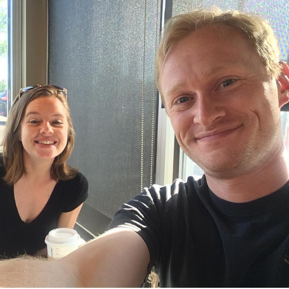 Our first annual trip to the spot where we had our first date to celebrate our anniversary.