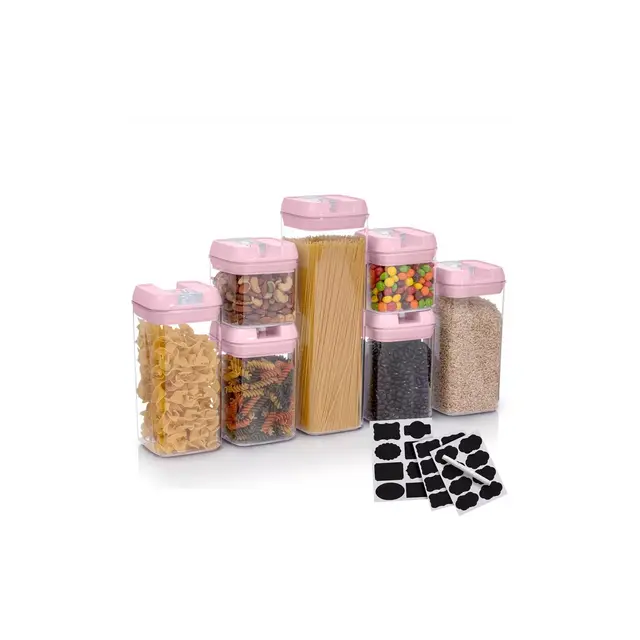 Cheer Collection Airtight Food Storage Containers, Set of 7