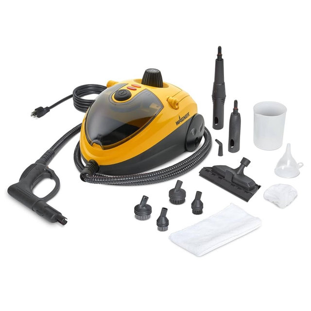 Wagner Spraytech C900054 905e AutoRight Multi-Purpose Steam Cleaner, 12 Accessories Included, Power Steamer for cleaning, Color May Vary