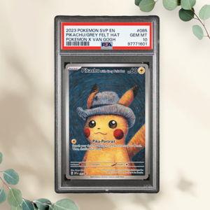 Pikachu with Grey Felt Hat - Pokémon X Van Gogh Promo Card