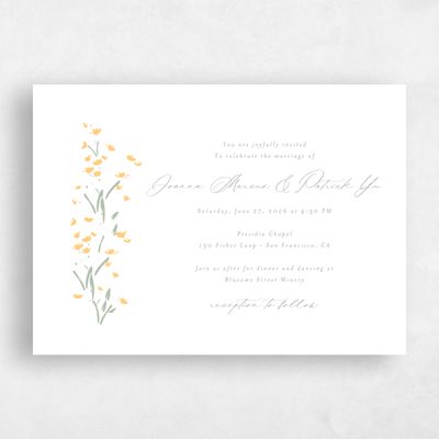 Honey, Yellow Wedding Invitation - Regal Landscape