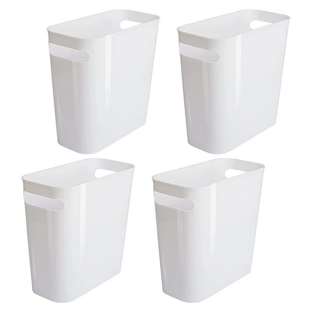 VTOPMART 4 Pack Plastic Small Trash Can, 1.5 Gallon/5.7 L Office