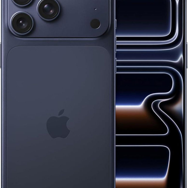 Apple iPhone 17 Pro Max, US Version, 256GB, eSIM, Deep Blue for AT&T (Renewed)
