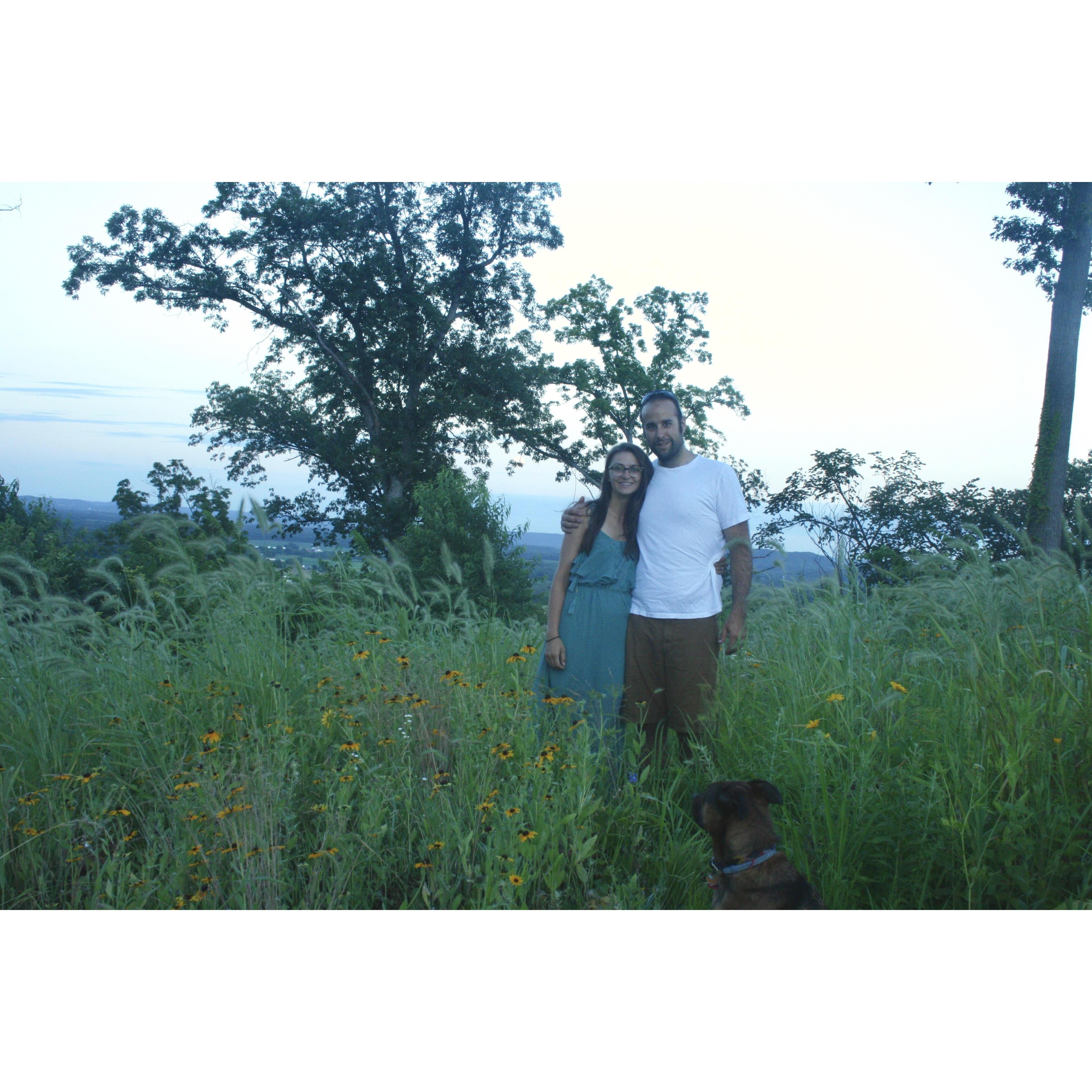 Their home in the woods. Dan started working on this diverse savanna ecosystem in 2015 in Sauk County, WI. Today it houses a diverse ecosystem. Restoration projects like these are what they live for.