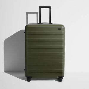 Shop Large & Checked Suitcases in Olive Green | Away