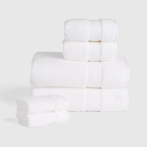 Turkish Classic Bath Towel Bundle in White