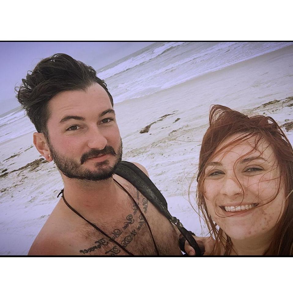 Our first date ever - On the beach in St. Augustine - 2019