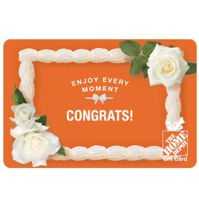 Home Depot Wedding Gift Card