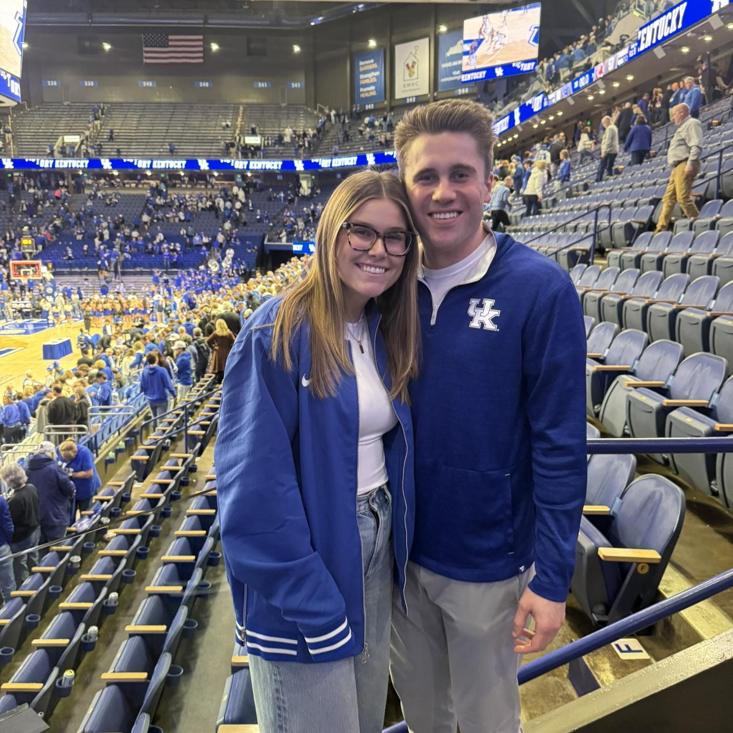 First UK basketball game together! Many more to come…