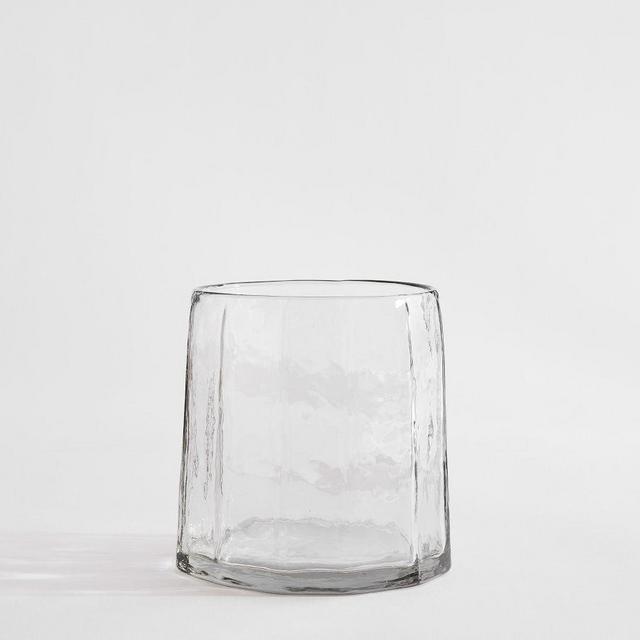 Handcrafted Café Hammered Glass Vase